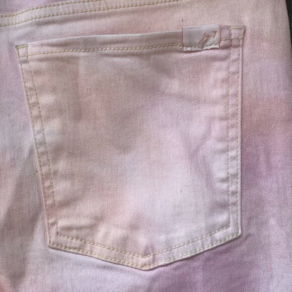 NWT Jen7 Baby Pink Ankle Skinny Jeans Women’s 10 Stretch Denim - Picture 9 of 15